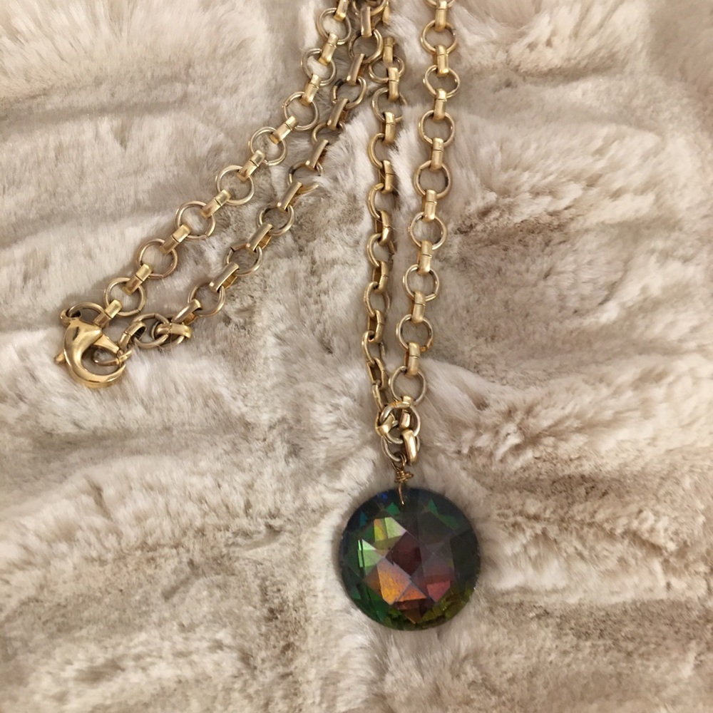 Lionette by Noa Sade Green Crystal Necklace